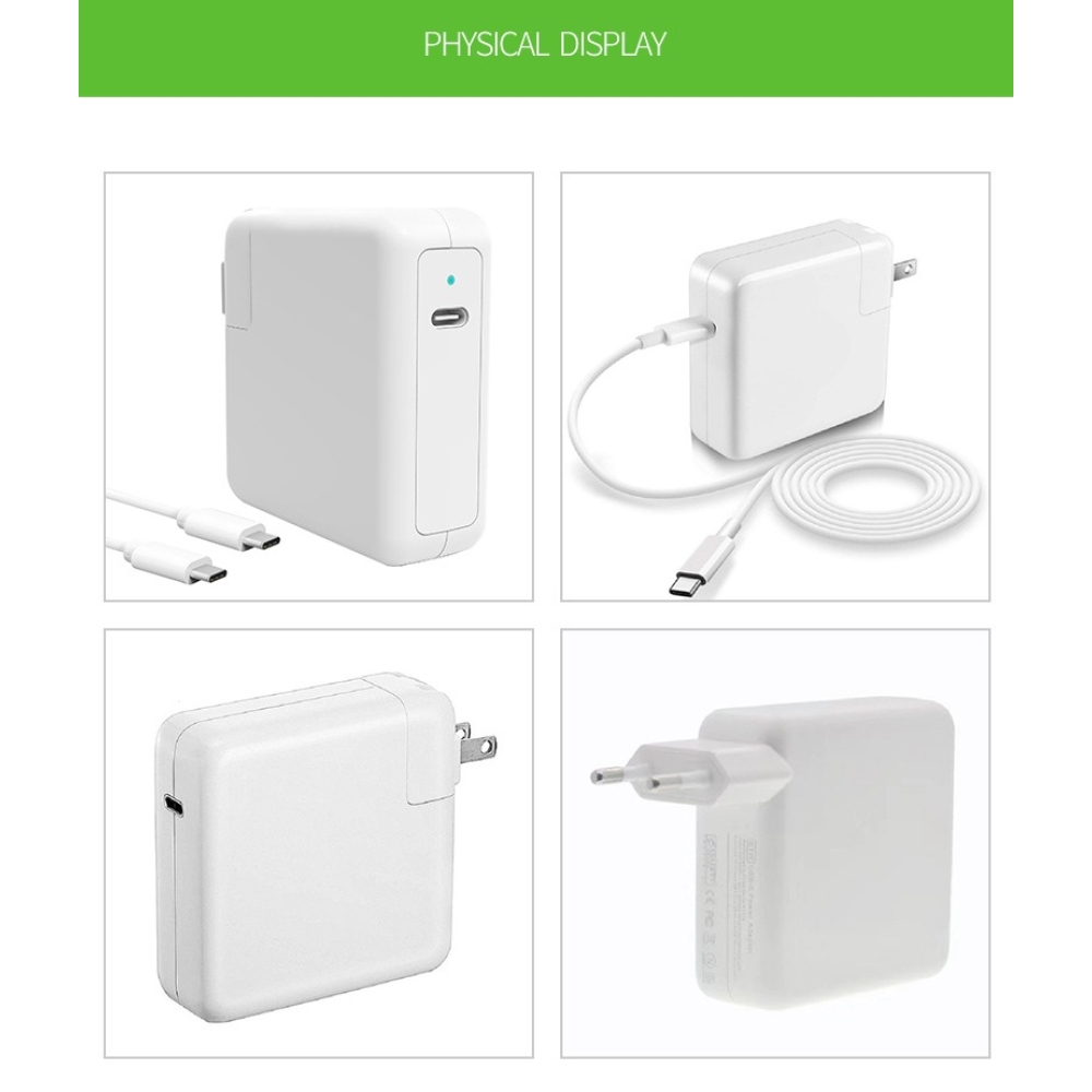 100W Magsafe  AC Adapter for Apple Macbook Magsafe AC Charger with Type-C Port