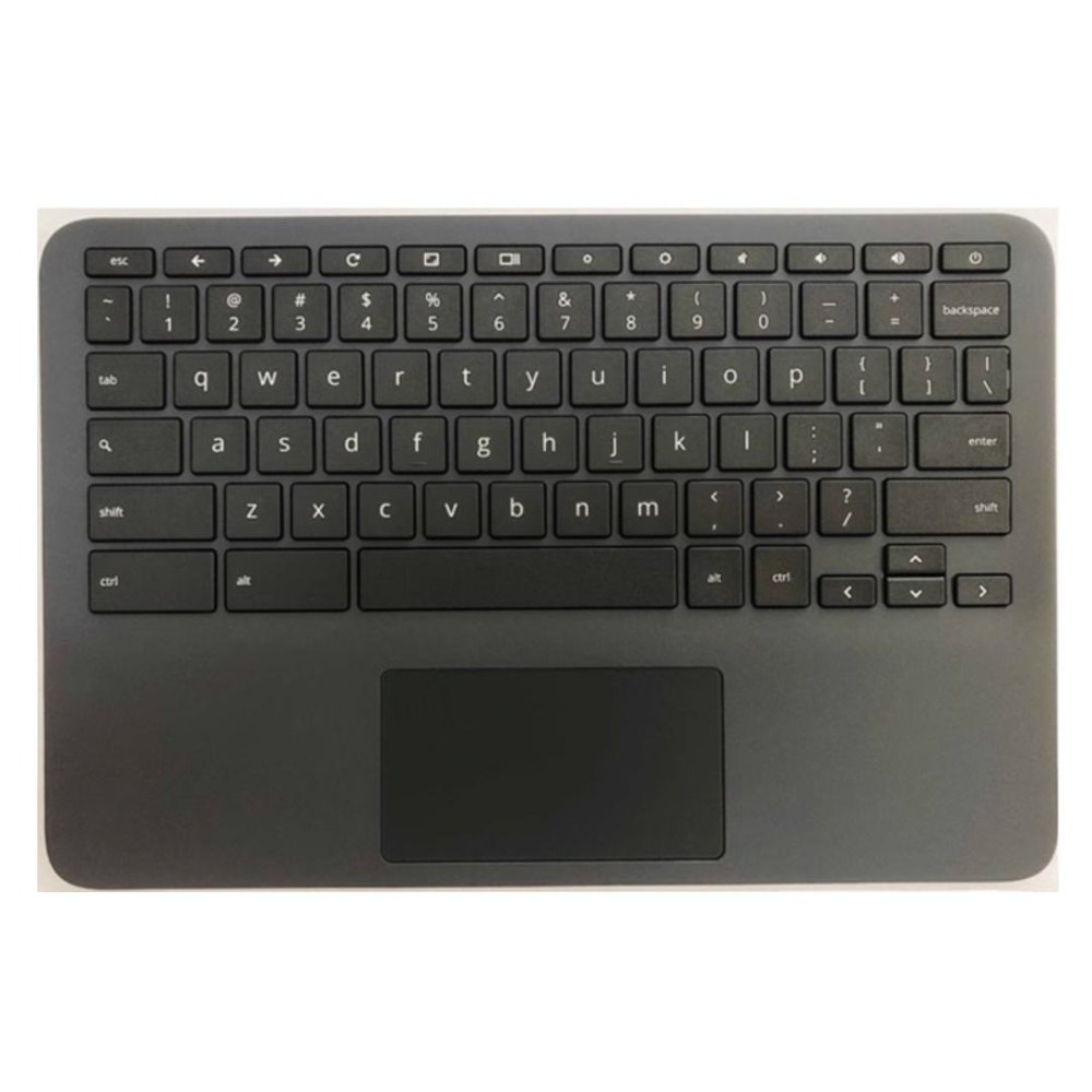 New for HP Chrome-book 11A G8 EE Laptop Black Palmrest Upper Case with US Keyboard and Touchpad Assembly PN L92832-001