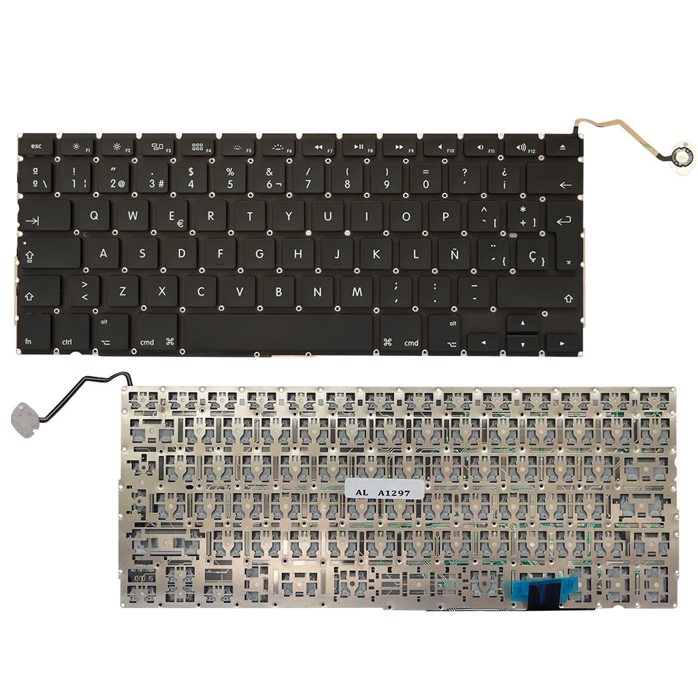 NewSpanish laptop keyboard replacement for Apple Macbook Pro 17'' A1297