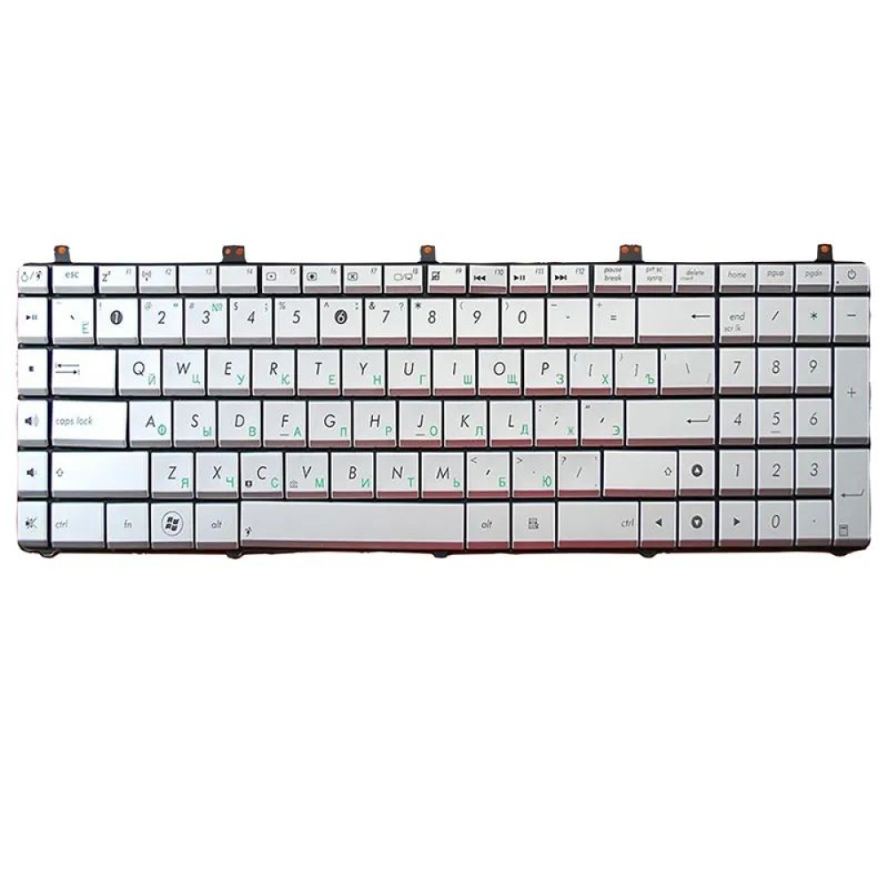 Laptop keyboard for asus N55 N55S N75 N75S N57 N55SF N55SL series silver keyboard