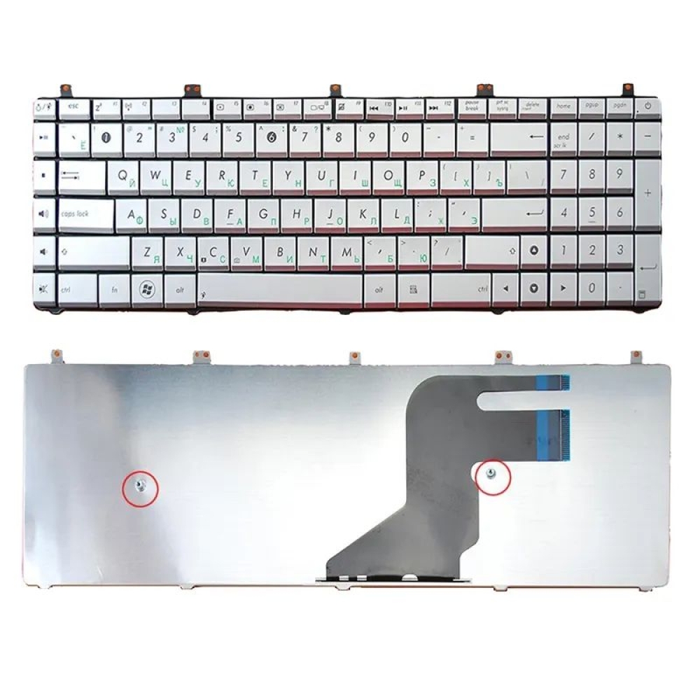Laptop keyboard for asus N55 N55S N75 N75S N57 N55SF N55SL series silver keyboard