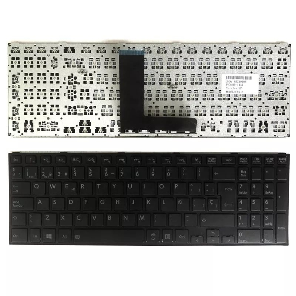 US Black laptop keyboard for Toshiba Satellite C50-B C50D-B US English Keyboard K000889400 K000889390