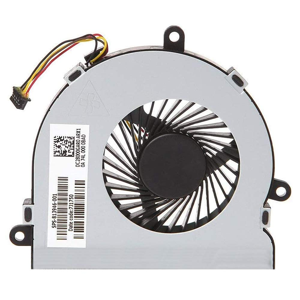 Laptop CPU Cooling Fan 4 Pin 4 Wire Replacement for HP 250 G4 255 G4 Notebook 15-AC Series DC28000GAR0 XRF-813956-002