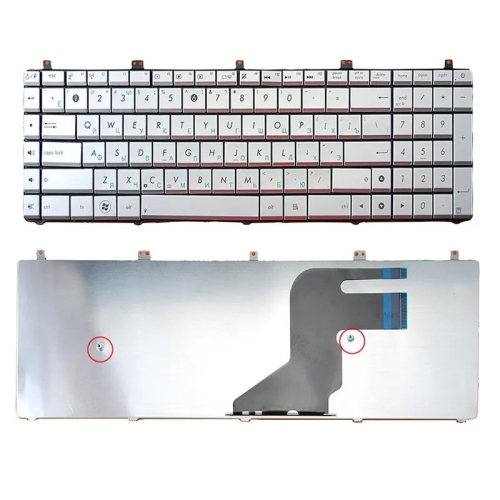 Laptop keyboard for asus N55 N55S N75 N75S N57 N55SF N55SL series silver keyboard